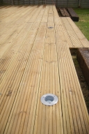 Lighting built into decking