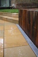 Patio with steps 