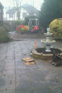 During works