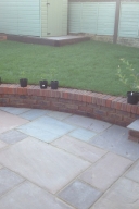 Small brick retaining wall 